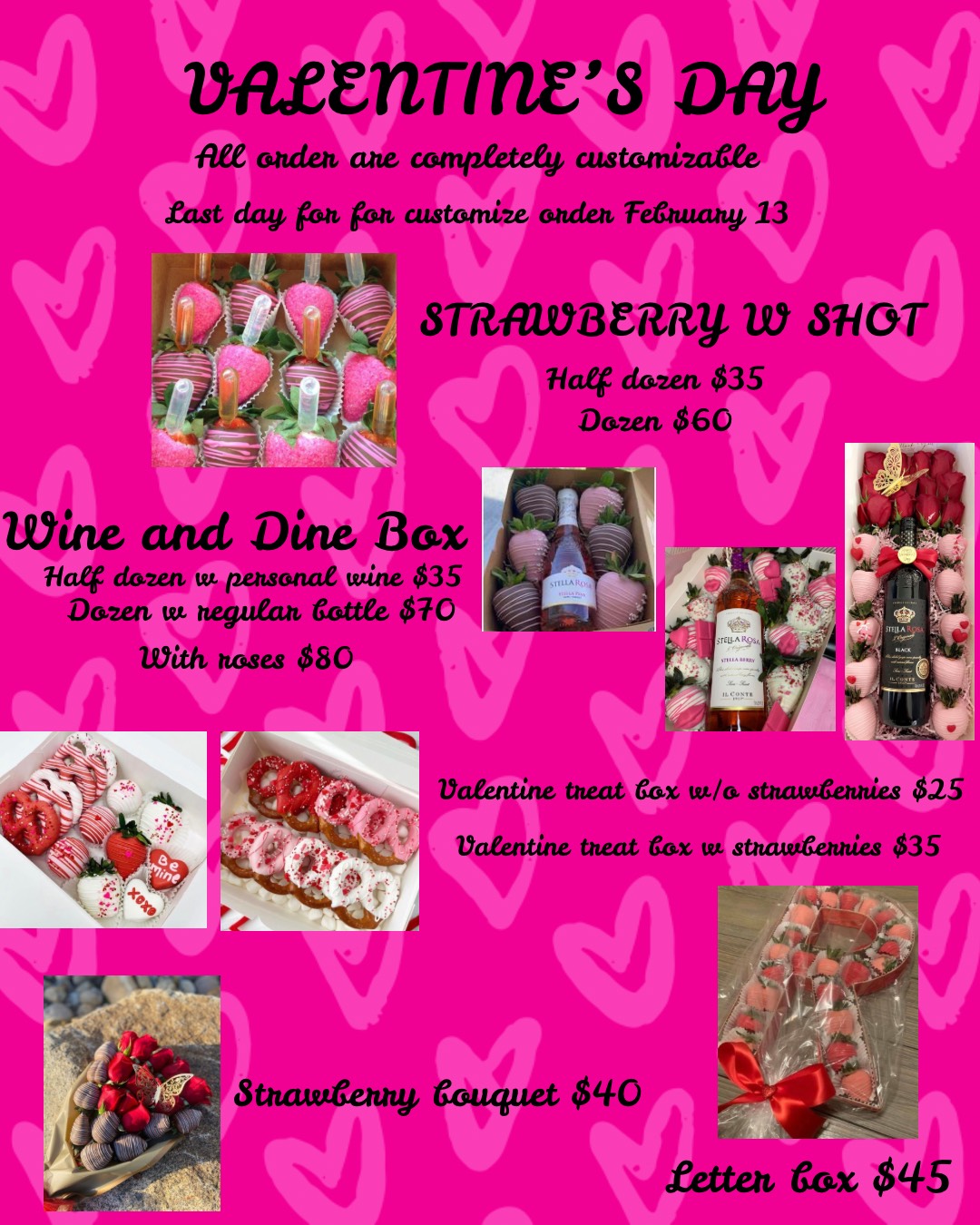 Valentine Day Custom Arrangements