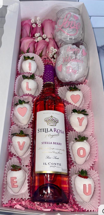 Wine & Dine Box Dozen w/o Roses